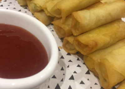 Crunchy spring rolls