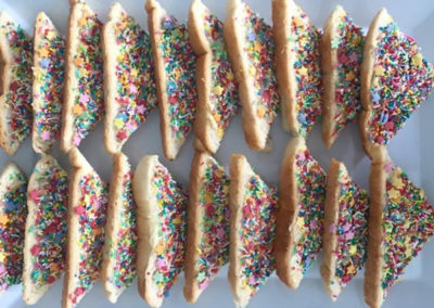 Fresh sprinkle fairy bread