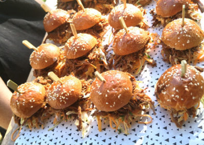 Pork and slaw sliders