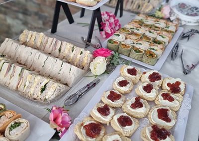 scones and sandwiches